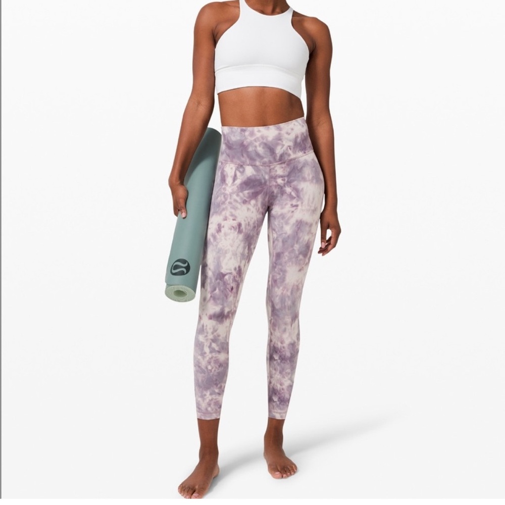 lululemon athletica diamond-Dye Leggings - Purple and Gray 25